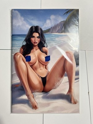 NEW Sinful Beauties  Jade  Topless Variant Super Comix Exclusive By Karych