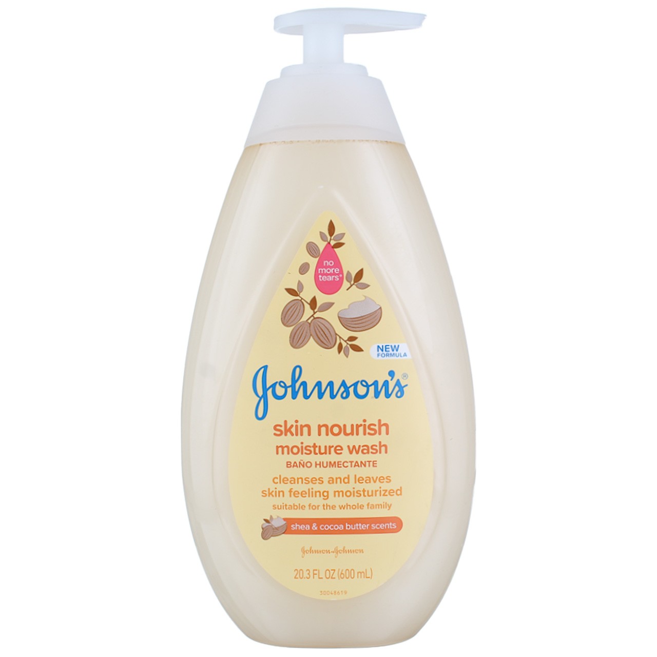Johnson's Skin Nourish Moisturizing Wash with Cocoa Butter & Shea, 6 Pack, 24.2 oz Each