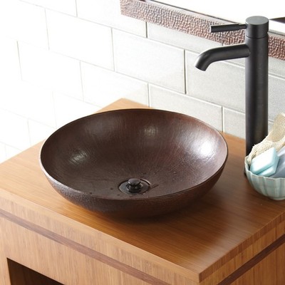 Native Trails CPS283 Maestro Sonata Petit Bathroom Sink Antique Copper