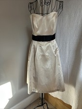 Dessy Collection By Vivian Diamond Cocktail Dress New Size 10 Strapless Ivory