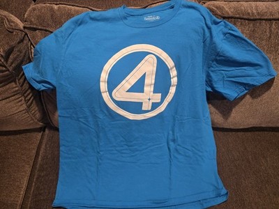 OFFICIAL THE FANTASTIC 4 FIRST STEPS Movie Logo T-Shirt XL Tee Shirt
