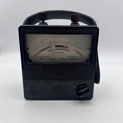 Vintage Portable Sensitive Research Instrument DC Microamperes Meter Tester