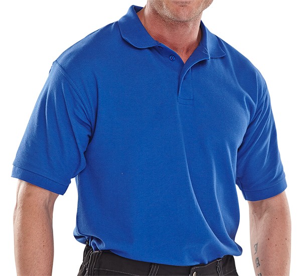 Beeswift Premium Polo Shirt Royal Blue Size L