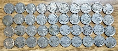 $2 Face Buffalo Nickels No Date Dateless 5c Indian Head Lot of 40 Coins Lot 30