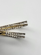 Vintage Double Hoop Rhinestone Earrings Large Bold Bridal Resort