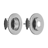 f.becker Bremsscheiben Ø238MM + BremsbelÄGe Vorne FÜR Renault Kangoo Nissan