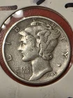 "BUY IT NOW"  1945-P  MERCURY SILVER DIME  Fine (F)  Condition  VERY COLLECTABLE