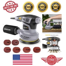 Ergonomic 5-Inch Electric Random Orbital Sander - Perfect for Woodworking