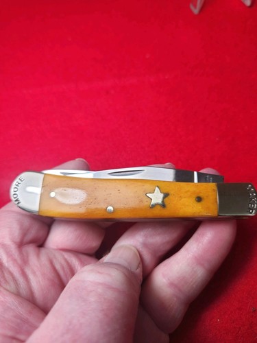 Moore Maker Matador, Texas 5202 U TX Texas Trapper Knife Yellow Bone 2019 NIB - Picture 7 of 10