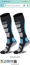 Hromec Ski Socks Merino Wool Thermal Knee High Winter Snowboard Sport Socks. L