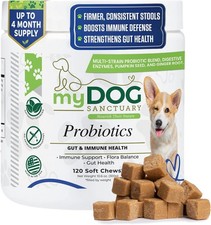 Probiotics for Dogs 120 Chews Digestive Enzymes Diarrhea  Gut Health Treats NEW