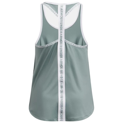 Camiseta sin mangas Under Armour Junior Niñas Knockout Chaleco UA Gimnasio Entrenamiento Niños Sin mangas - Imagen 12 de 14