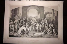 King Ludwig Album 1850's LG Folio Print. Entry of Christ in Jerusalem