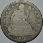 1876 50c Liberty Seated Half Dollar