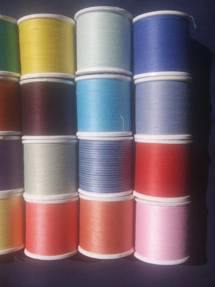 24 Coats & Clark All Purpose Thread~135 Yd ea~Polyester~Various Colors~Lot X - Image 2 of 4