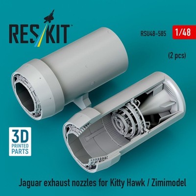 ResKit RSU48-0585 - 1:48 Jaguar exhaust nozzles for Kitty Hawk / Zimimodel (3D P