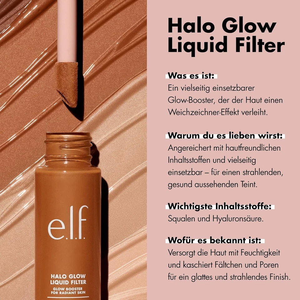 e.l.f. Halo Glow Liquid Filter, Teint-Booster für einen Highlighter - Bild 4 von 4