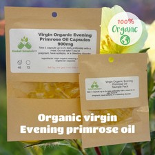 USDA Certified Organic Virgin Evening Primrose Oil, 10 GLA, Omega-6 Capsules
