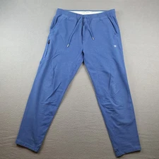 Mack Weldon Ace Jogger Pant Men's Large (Fits 33X27) Sweatpants Blue Lounge