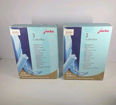 Original Jura Claris Blue Water Filter Cartridges 3 Pack 71312 Lot Of 2
