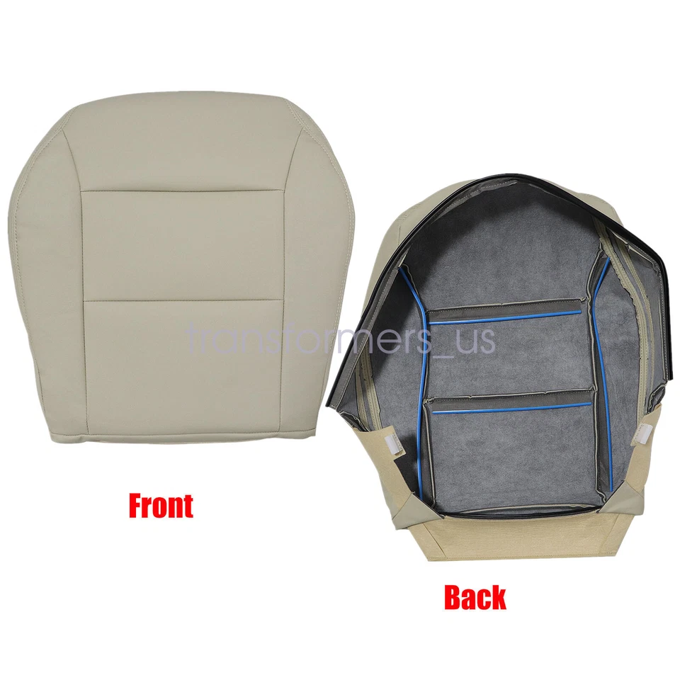 Cubierta de asiento de cuero tostado inferior del conductor delantero para Mercedes Benz CLA 250 2014 2015 Foto 4 de 4