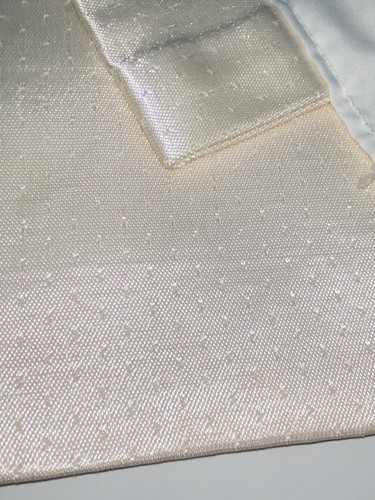 1 cortina cenefa vintage Sears Roebuck crema corta satinada bordada sin existencias - Imagen 7 de 7
