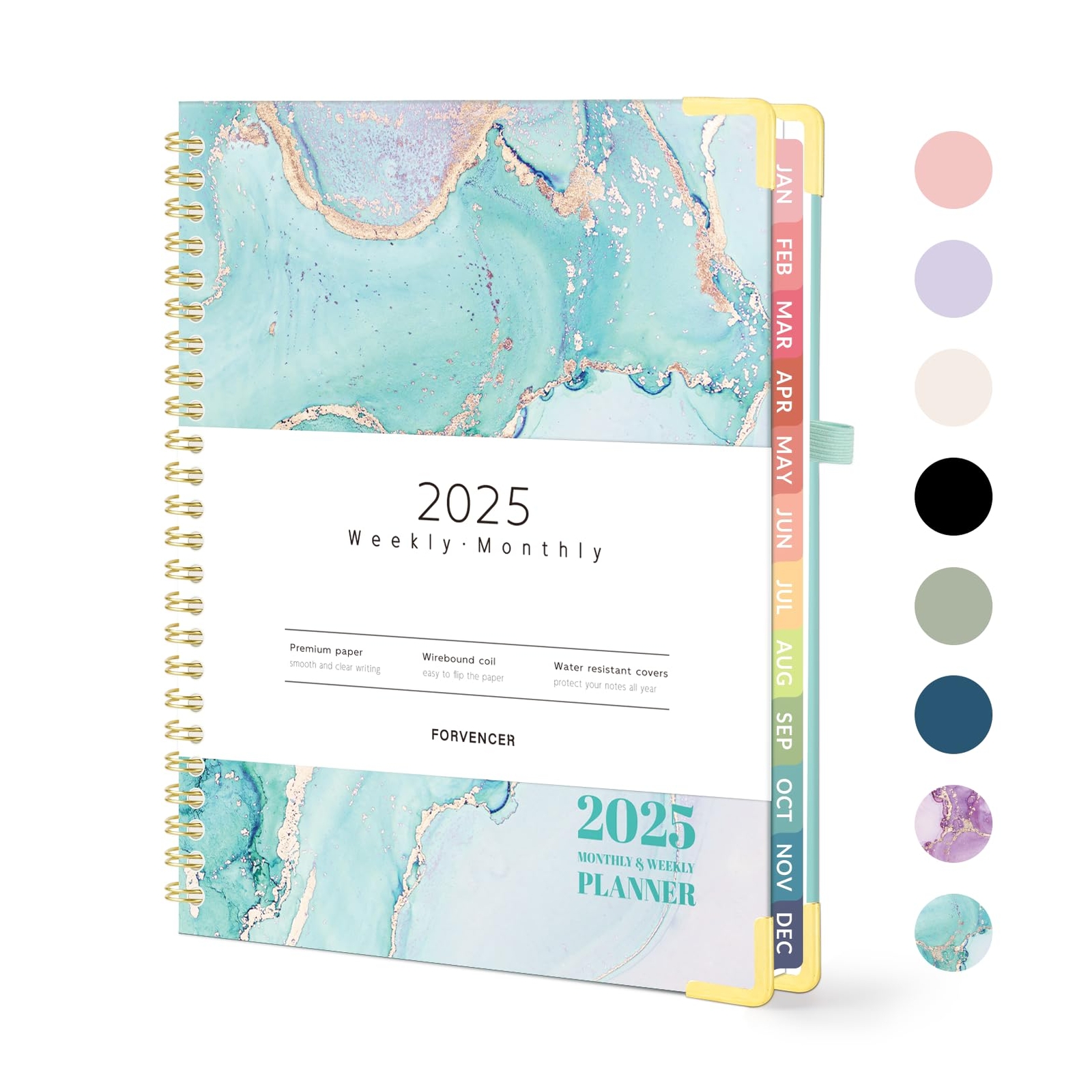 2025 Planner, Hardcover Weekly and Monthly Planner, January 2025 - December 2...