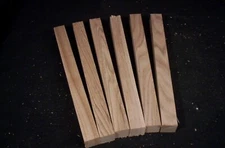 6 Piece Butternut Carving or Lathe Turning Blanks 1 x 1 x 12" Craft Lumber 