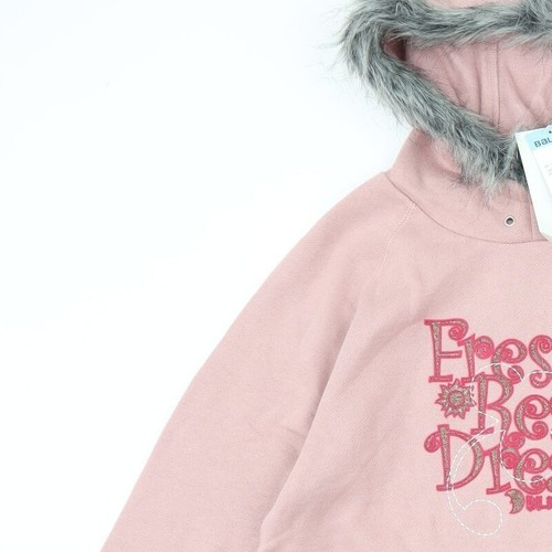Belino Womens Pink Cotton Blend Hoodie Size M - slogan - Picture 6 of 12