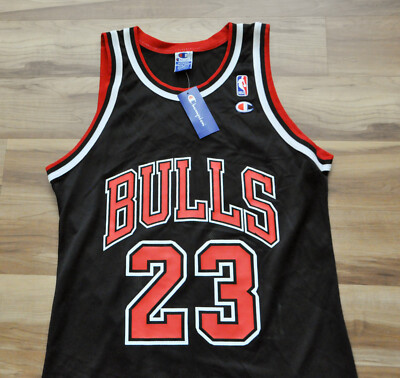 NFL BULLS JORDAN 23 ブラックユニフォーム M Michael Jordan #23 Chicago Bulls Champion Jersey Black NBA Men 40