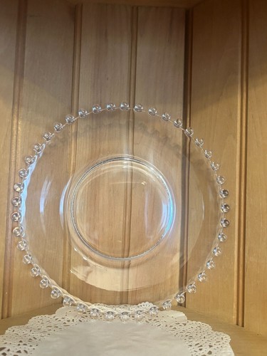 Set of 2 Vintage Imperial Glass Candlewick Clear Glass Boopie Lunch Dinner Plate - Picture 5 of 6