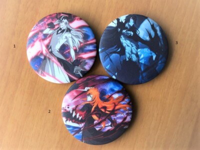 Anime Bleach Brave Souls Final Getsuga White Ichigo Badge Button - CHOICE