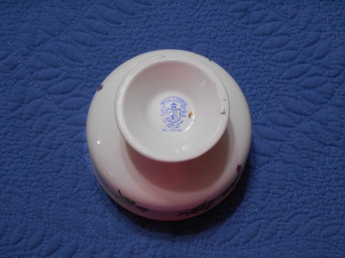 Royal Victoria Dessert Cup Fine Bone China England with Purple Flowers - Picture 6 of 9