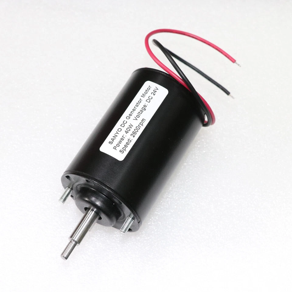 Motor gerador ímã permanente 12-24V turbina eólica dupla finalidade com engrenagens 40W DC - Imagem 4 de 4