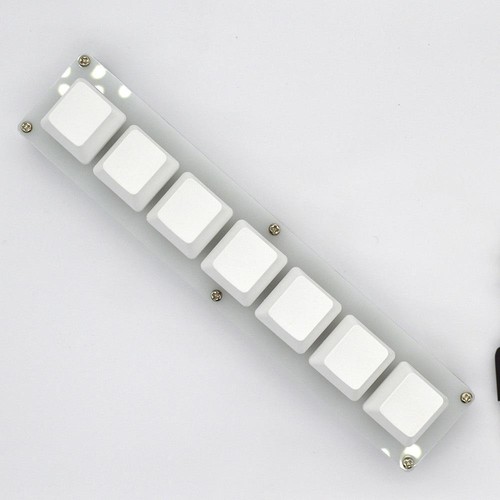 7-Key HID Standard Keyboard USB Interface Macro Mini Mechanical Keyboard - Picture 4 of 7