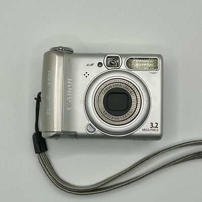 名機 動作品 平成レトロ Canon PowerShot A510 PC1107 Vintage Canon PowerShot A510 3.2MP Digital Camera - Silver