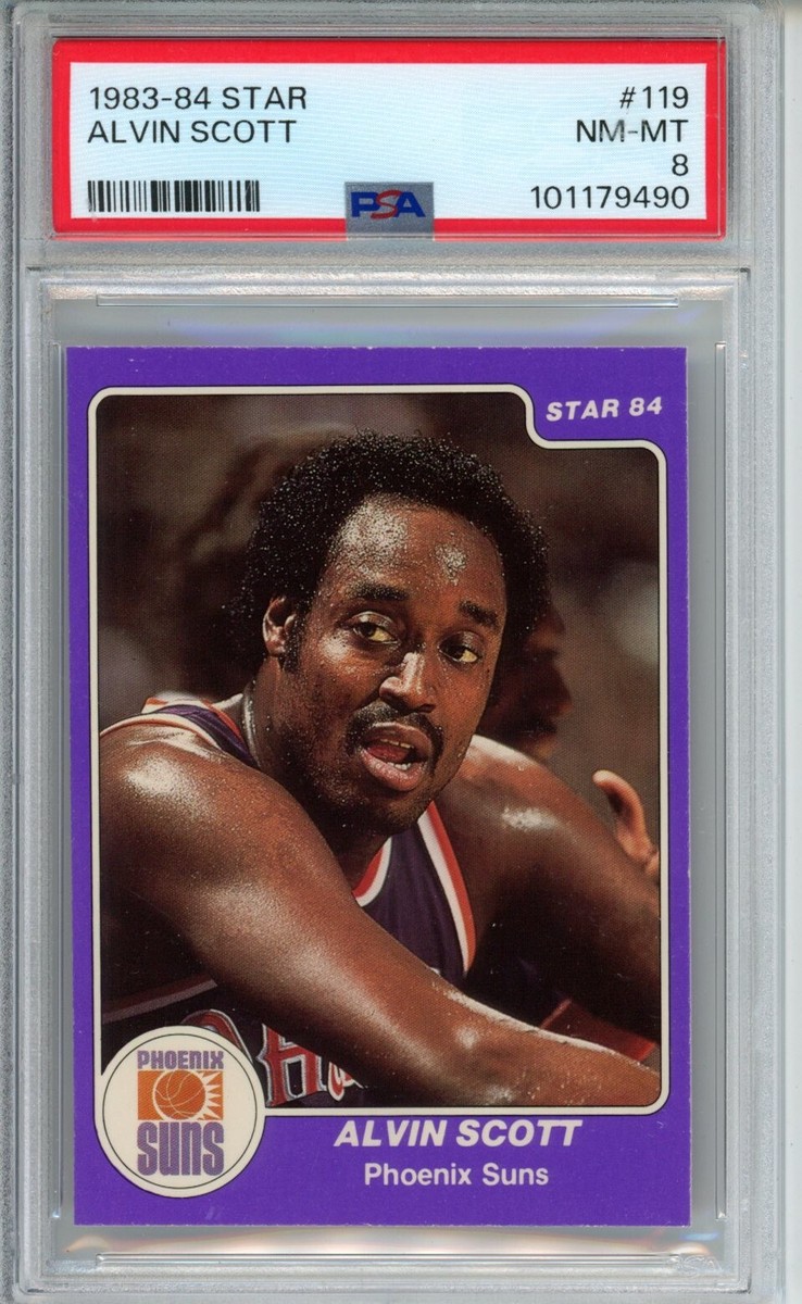 1983-84 STAR #119 ALVIN SCOTT PSA 8 CENTERED MINT CORNERS NICER