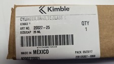 NEW Kimble 20027-25 Kimax 25mL Class A Glass Graduated Measuring Cylinder