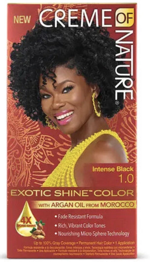 Coloration intense black Creme of Nature pour changer de look chez soi