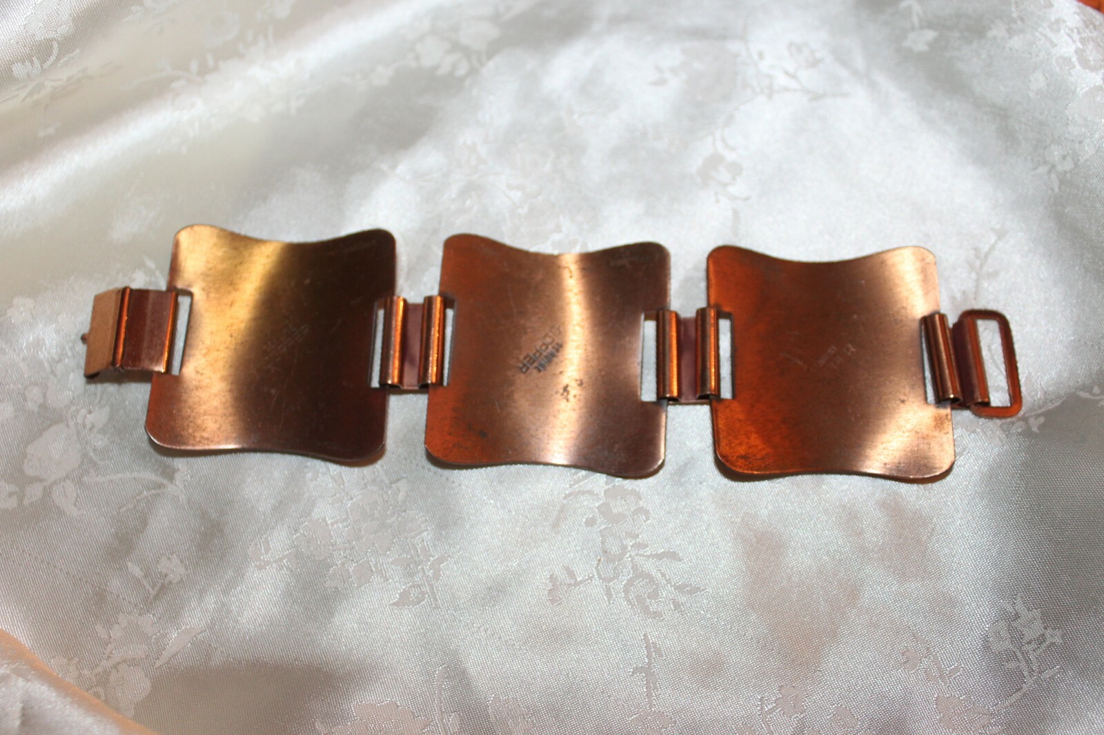 Solid Copper MCM Artisan Thistle Flower Panel Bra… - image 4