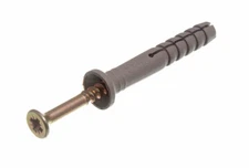 New 100 X Nylon Hammer In Frame Fixings Rawl Masonry Plugs &Amp; Screws M6 x 40m