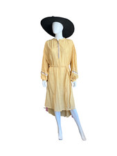 Ulla Johnson Rabea Striped Dress In Yellow Size 6