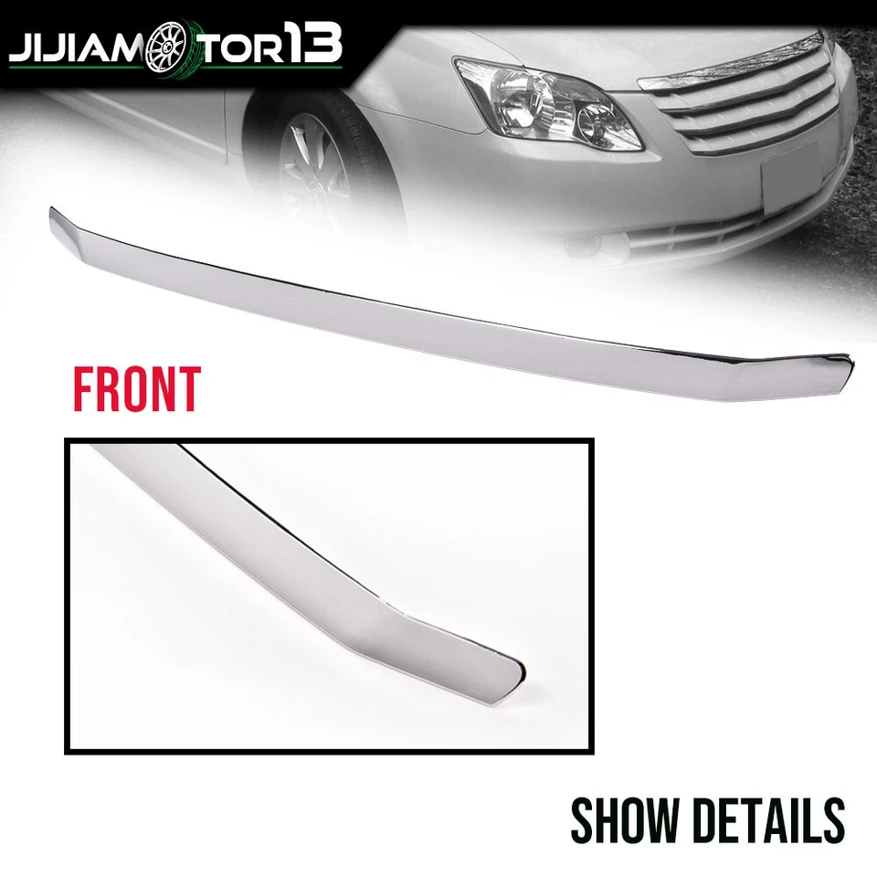 Молдинг капота подходит для 2005-10 Toyota Avalon 3,5 л передняя решетка крышка хромированная отделка  - Изображение 2 из 4