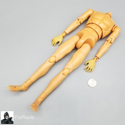 1:6 DiD Gen 1 Male Nude Body with Bendy Hands #2 for 12'' Figures
