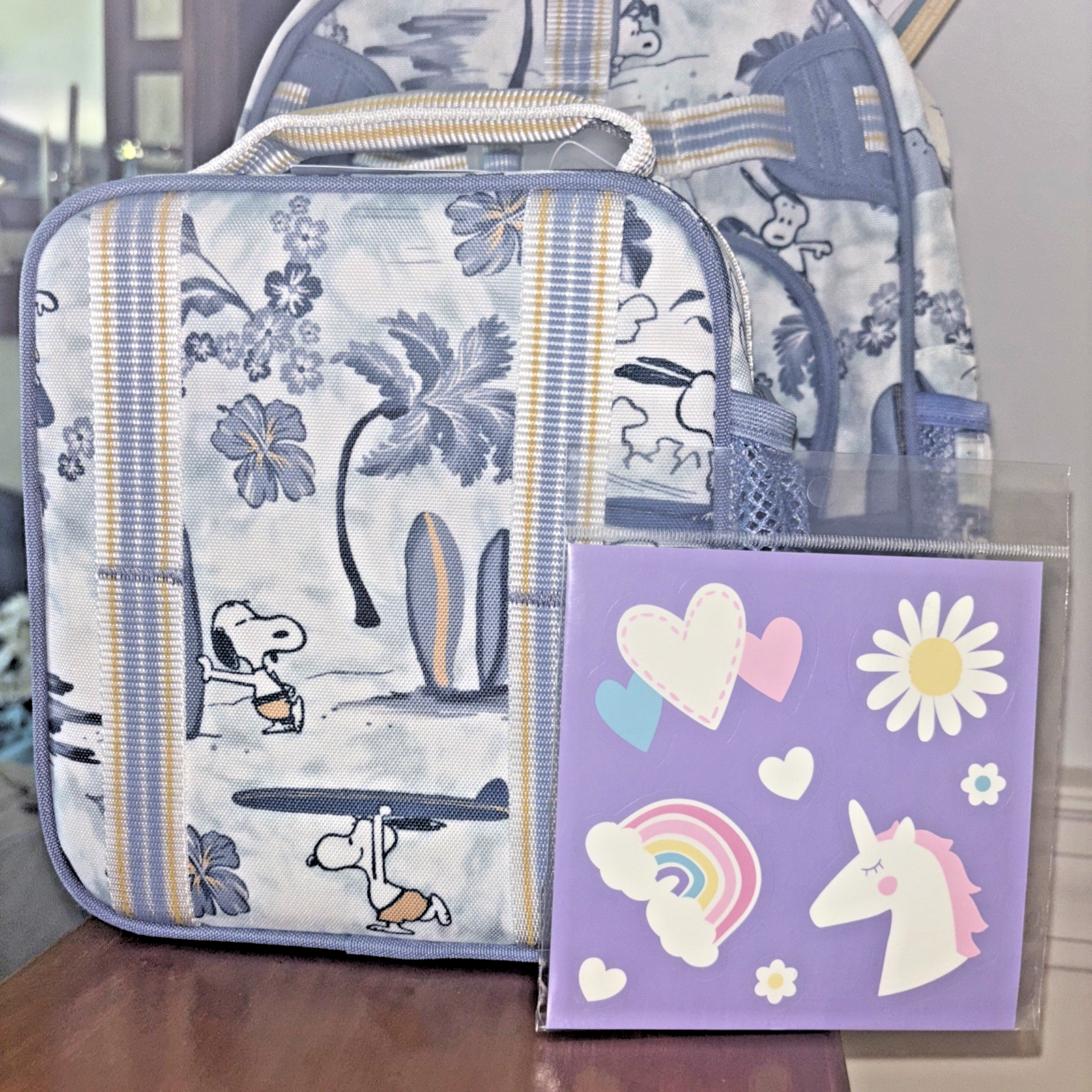 PONY Fienile in ceramica Snoopy scuola LUNCH BOX borsa Disney set arachidi bambini viaggio pre k.