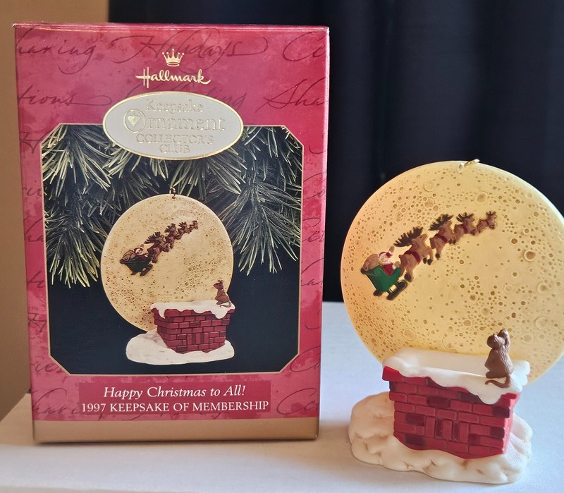 Hallmark Keepsake Ornament Happy Christmas to All 1997