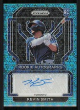 2022 Panini Prizm Rookie Auto Prizms Teal Donut Circles #28 Kevin Smith /13