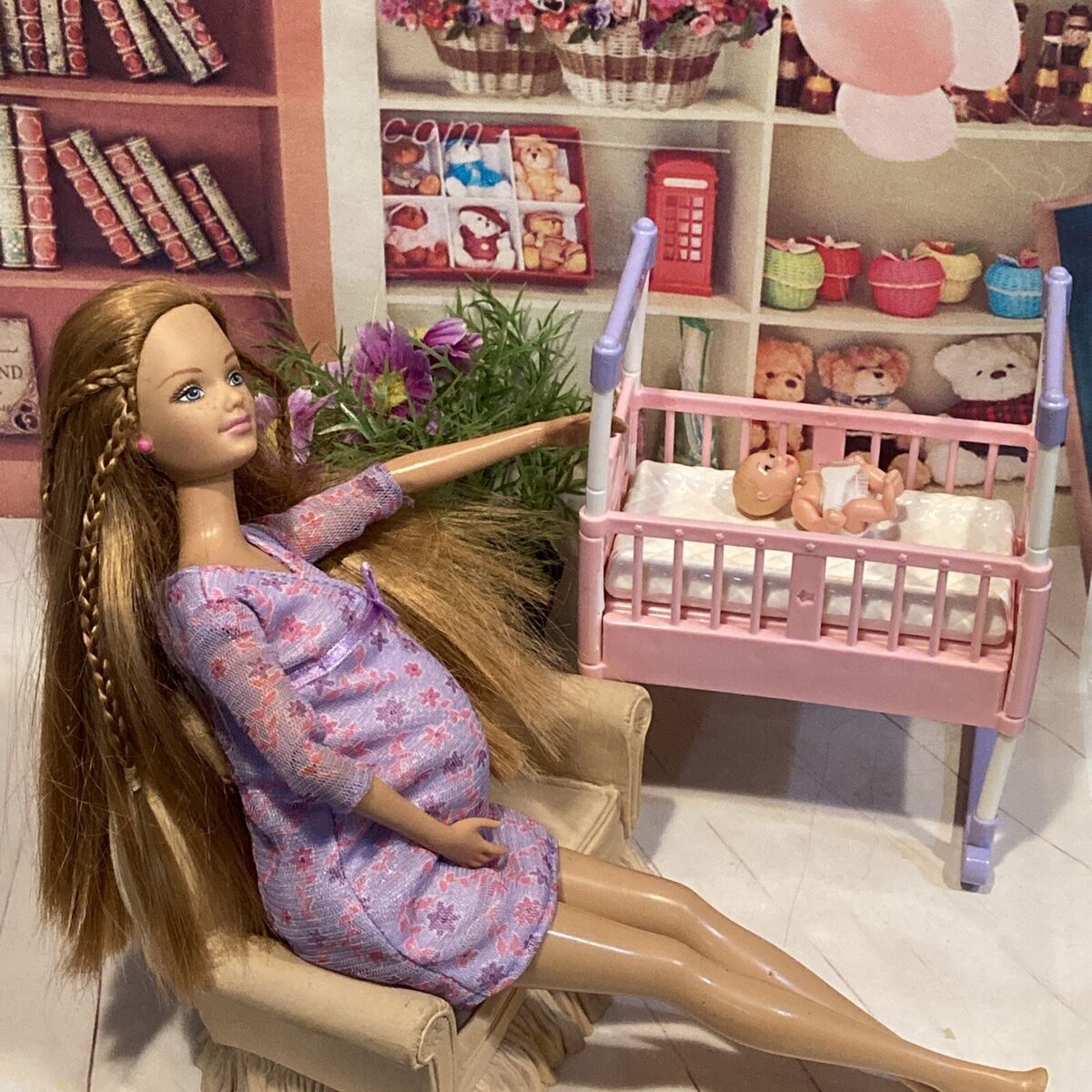 barbie con bebe en la panza - Descuento online 