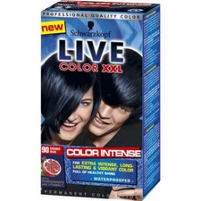 Image of Schwarzkopf Live Intense Hair Colour, Extra Rich Black with Cosmic Blue Sheen