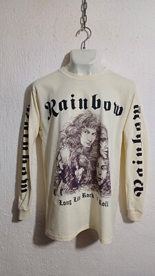 Rainbow long live sleeve shirt hard rock blackmore dio deep purple whitesnake